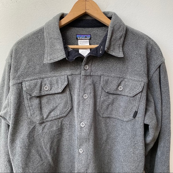 Patagonia Fleece Button Down Shirt Jacket - Picture 4 of 10